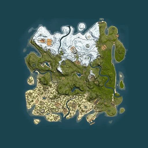 Rust map seed 1911374838, 4500x4500m top-down preview