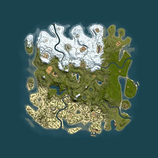 Rust map seed 63329915, 4500x4500m top-down preview