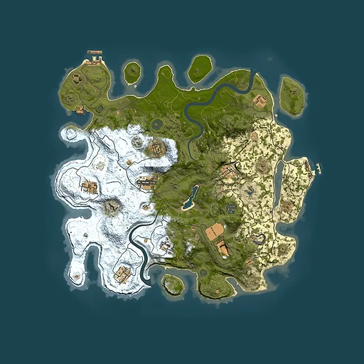 Rust map seed 55345006, 4000x4000m top-down preview