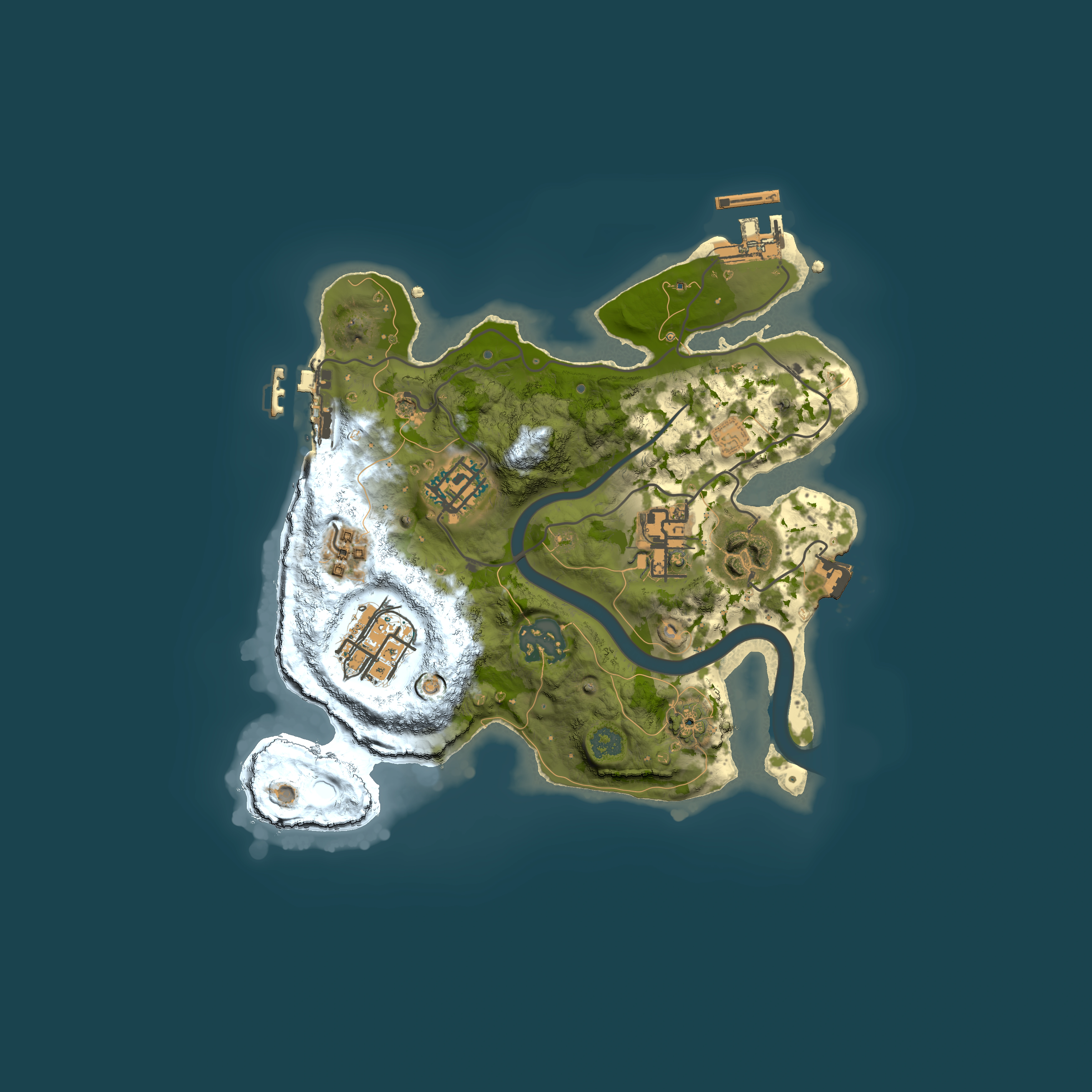 Full top-down render of Rust map seed 1212530504, 2500x2500m