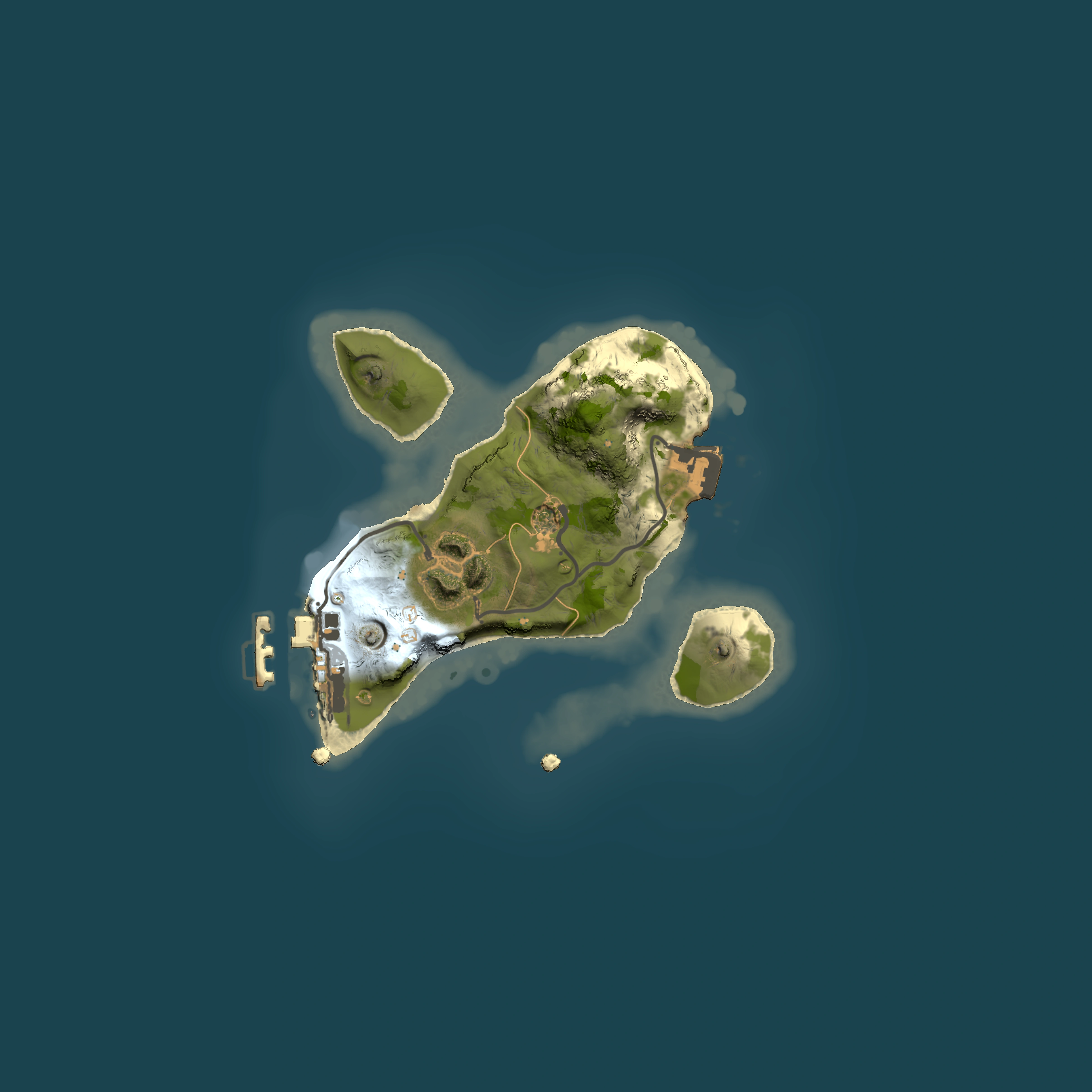Full top-down render of Rust map seed 1283523251, 1500x1500m