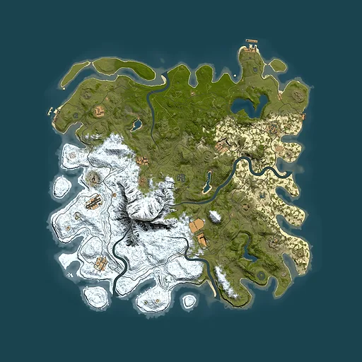 Rust map seed 1631696322, 5000x5000m top-down preview