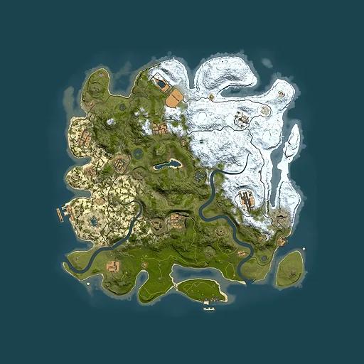 Rust map seed 1473672719, 4000x4000m top-down preview
