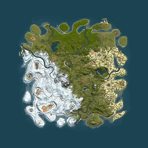 Rust map seed 1282369278, 5000x5000m top-down preview