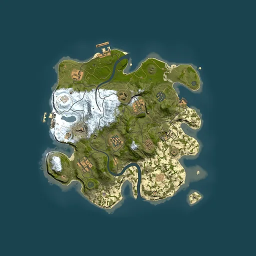 Rust map seed 959108860, 3000x3000m top-down preview
