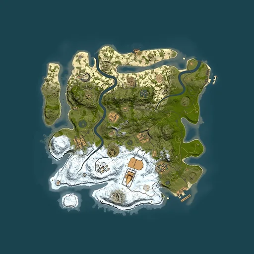 Rust map seed 1517518670, 3500x3500m top-down preview