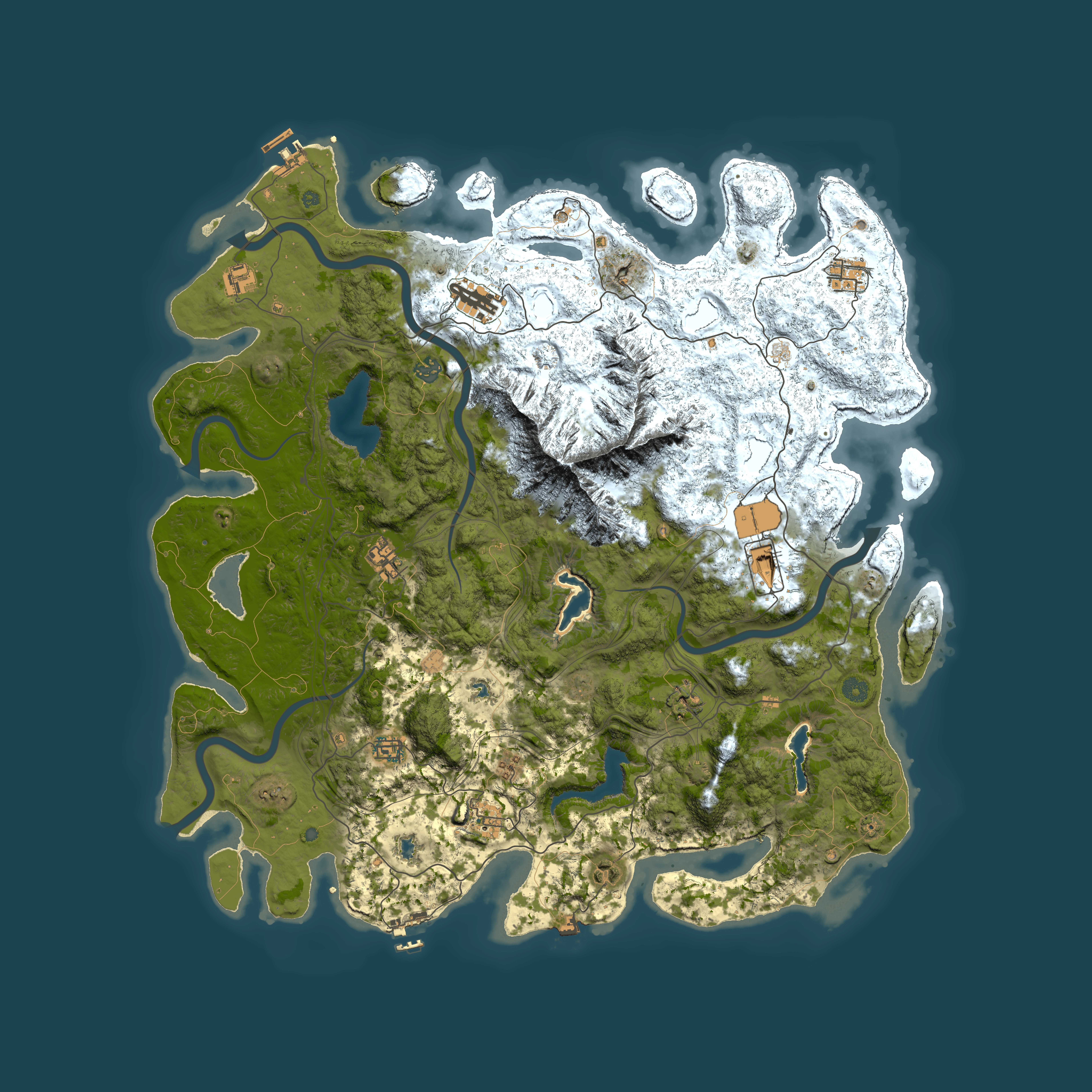 Full top-down render of Rust map seed 1807768280, 5000x5000m