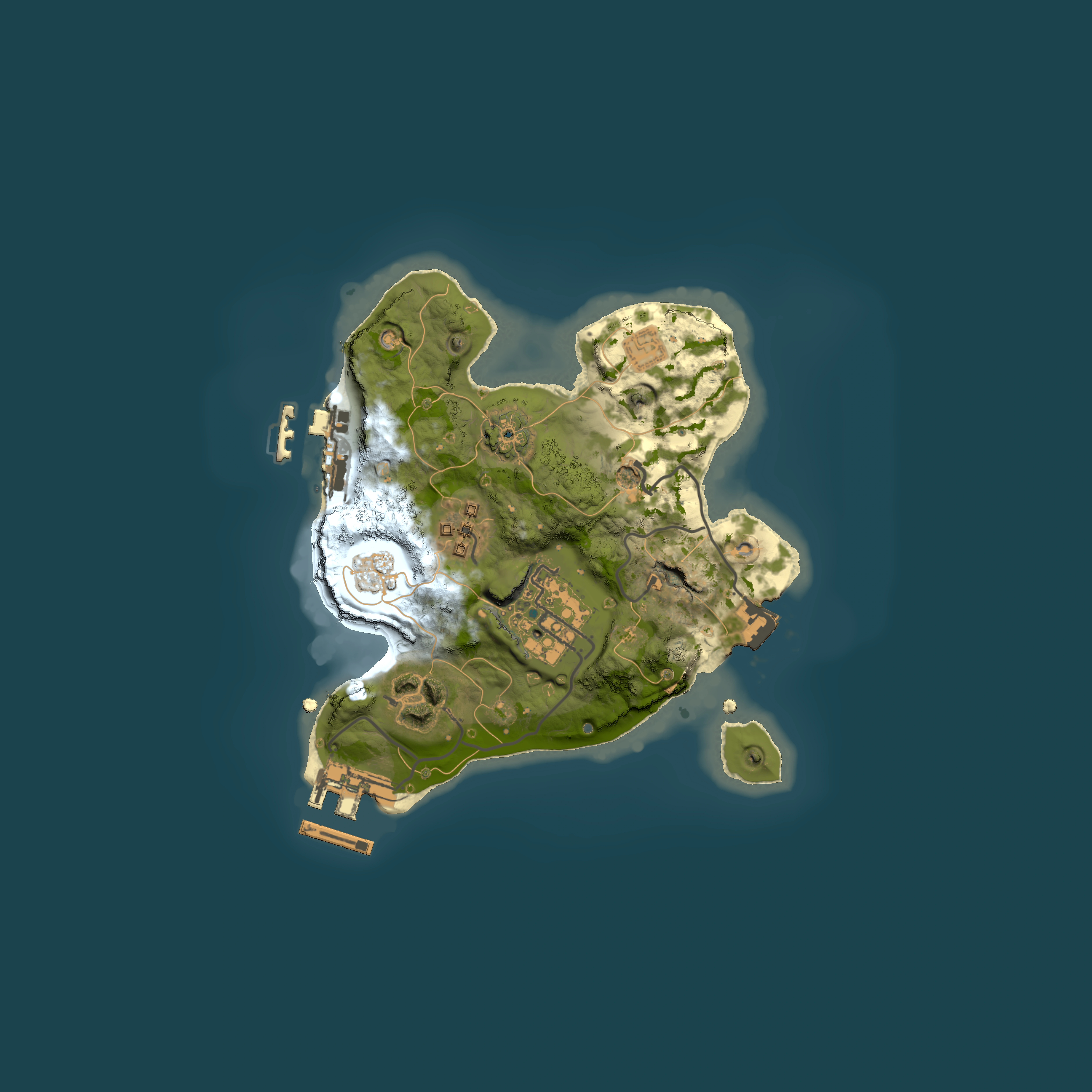 Full top-down render of Rust map seed 1520273568, 2000x2000m