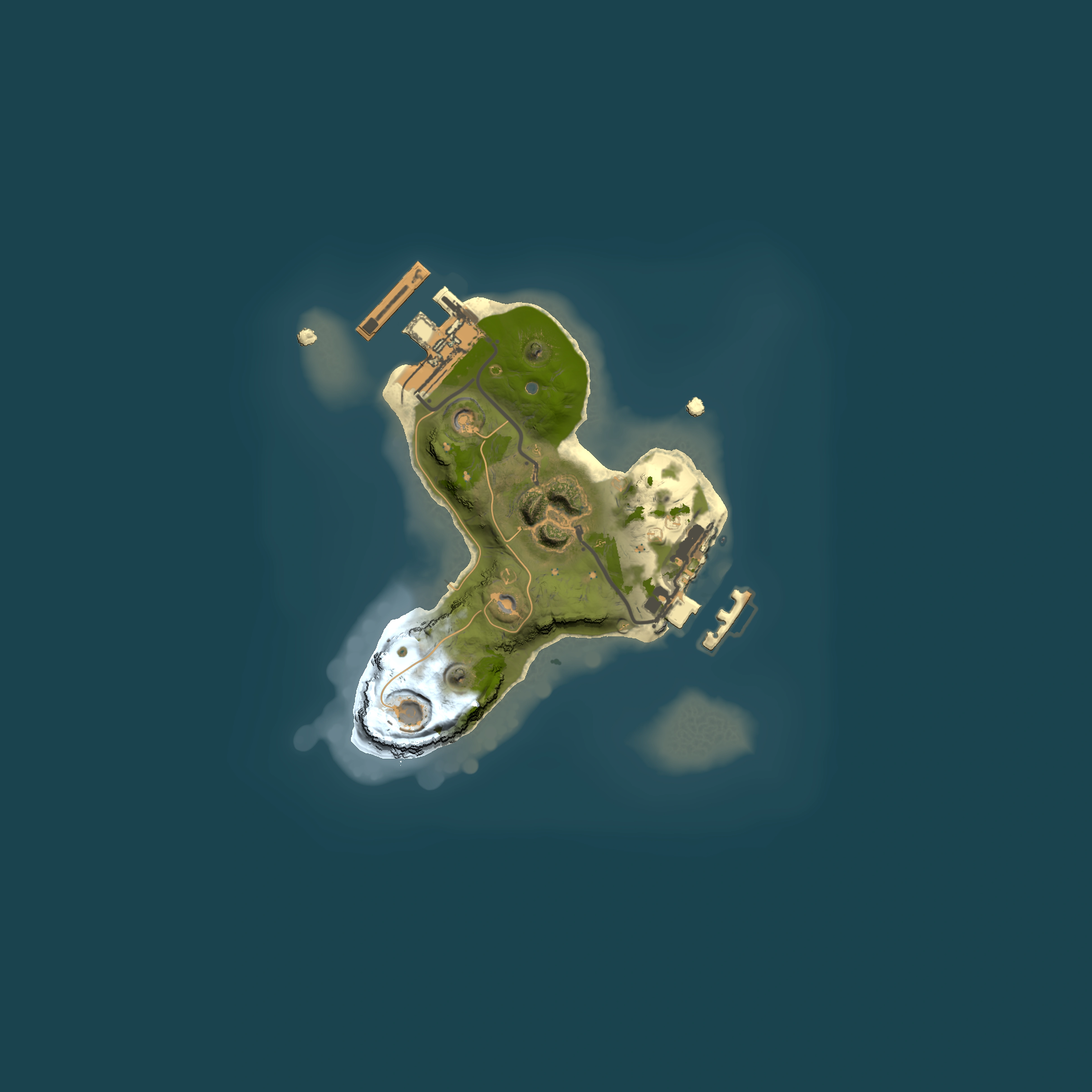 Full top-down render of Rust map seed 1588012771, 1500x1500m