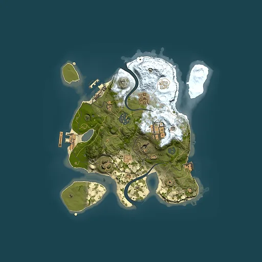 Rust map seed 122205212, 2500x2500m top-down preview