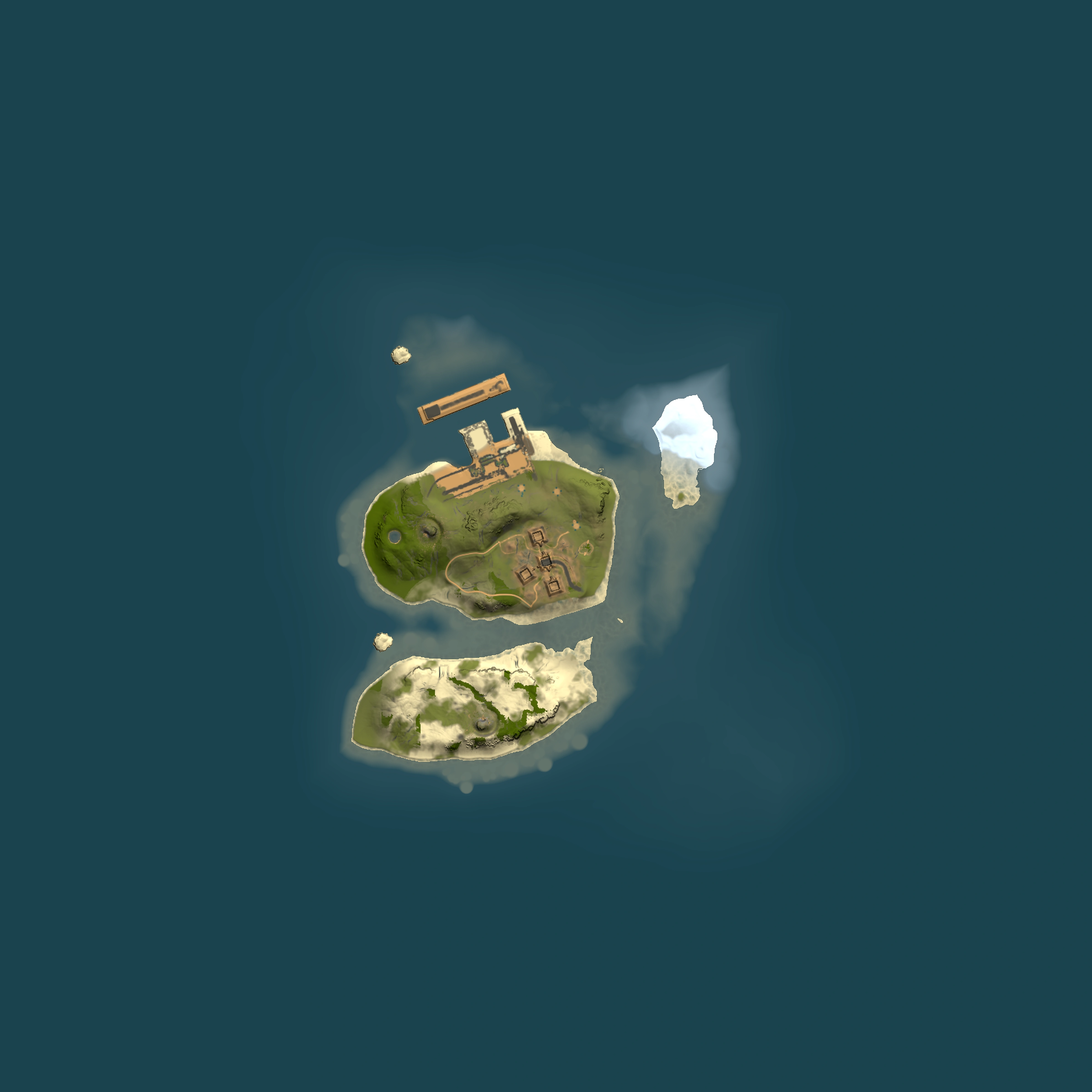 Full top-down render of Rust map seed 438412523, 1500x1500m