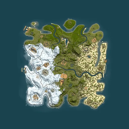 Rust map seed 432159698, 4000x4000m top-down preview