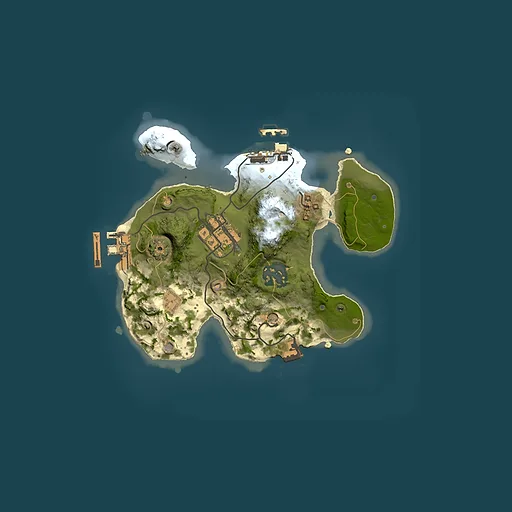 Rust map seed 1445378880, 2000x2000m top-down preview