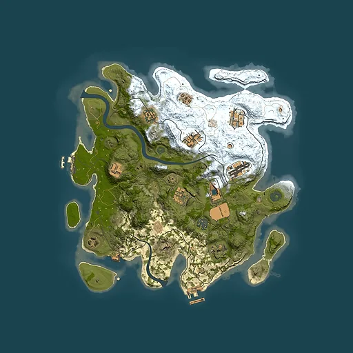 Rust map seed 922148294, 3500x3500m top-down preview