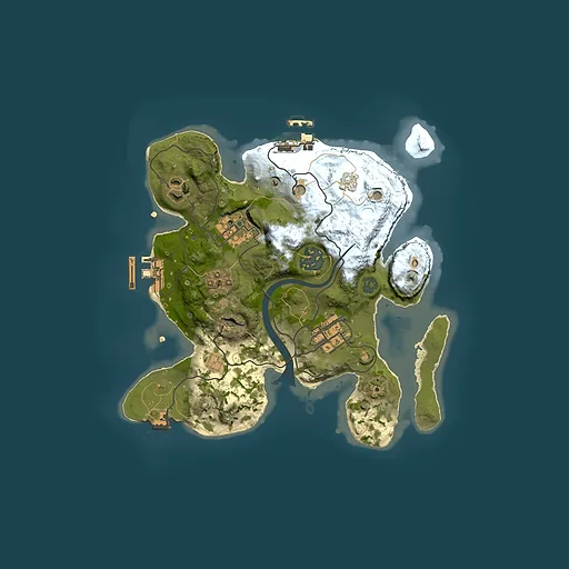 Rust map seed 1142111837, 2500x2500m top-down preview