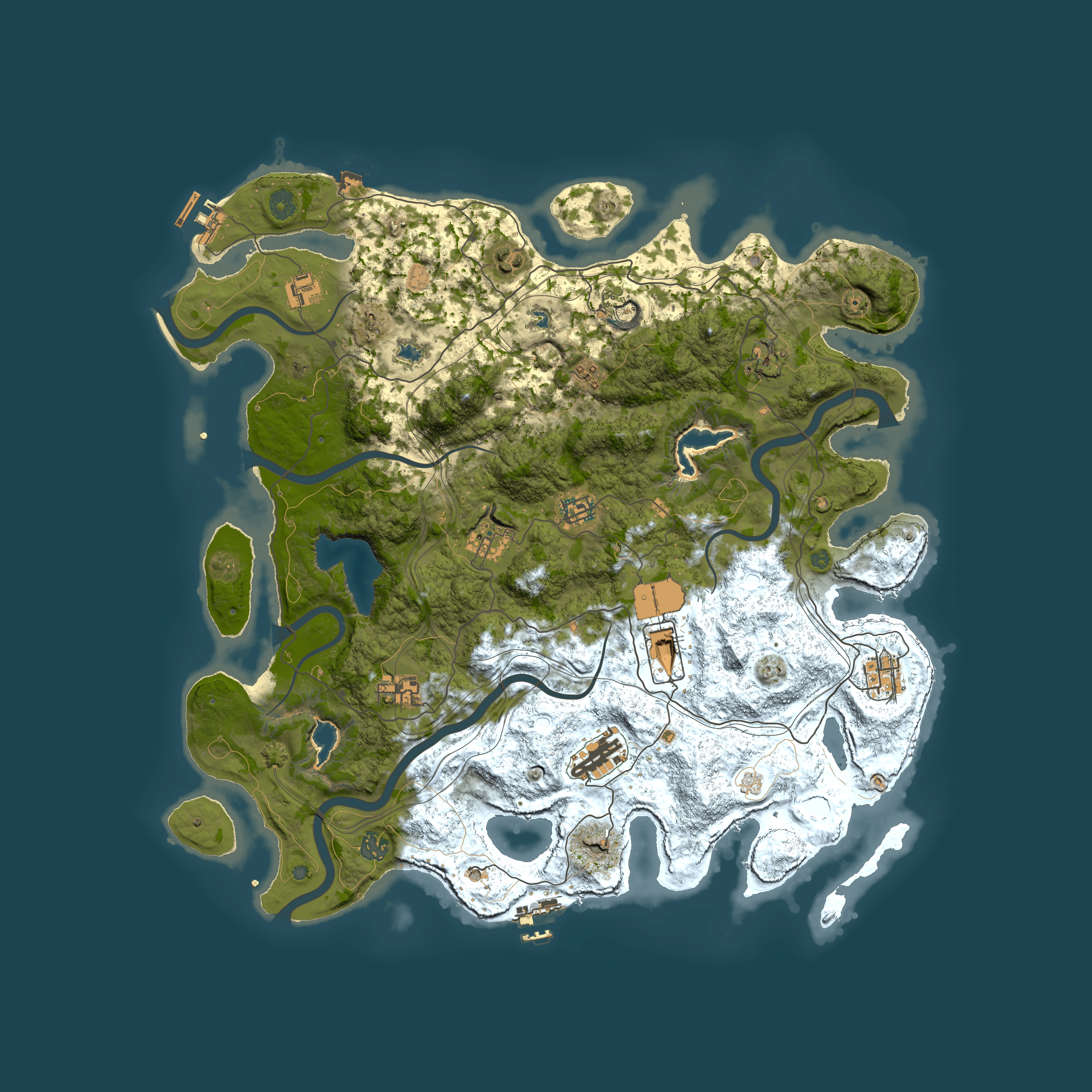 Full top-down render of Rust map seed 858978803, 4500x4500m