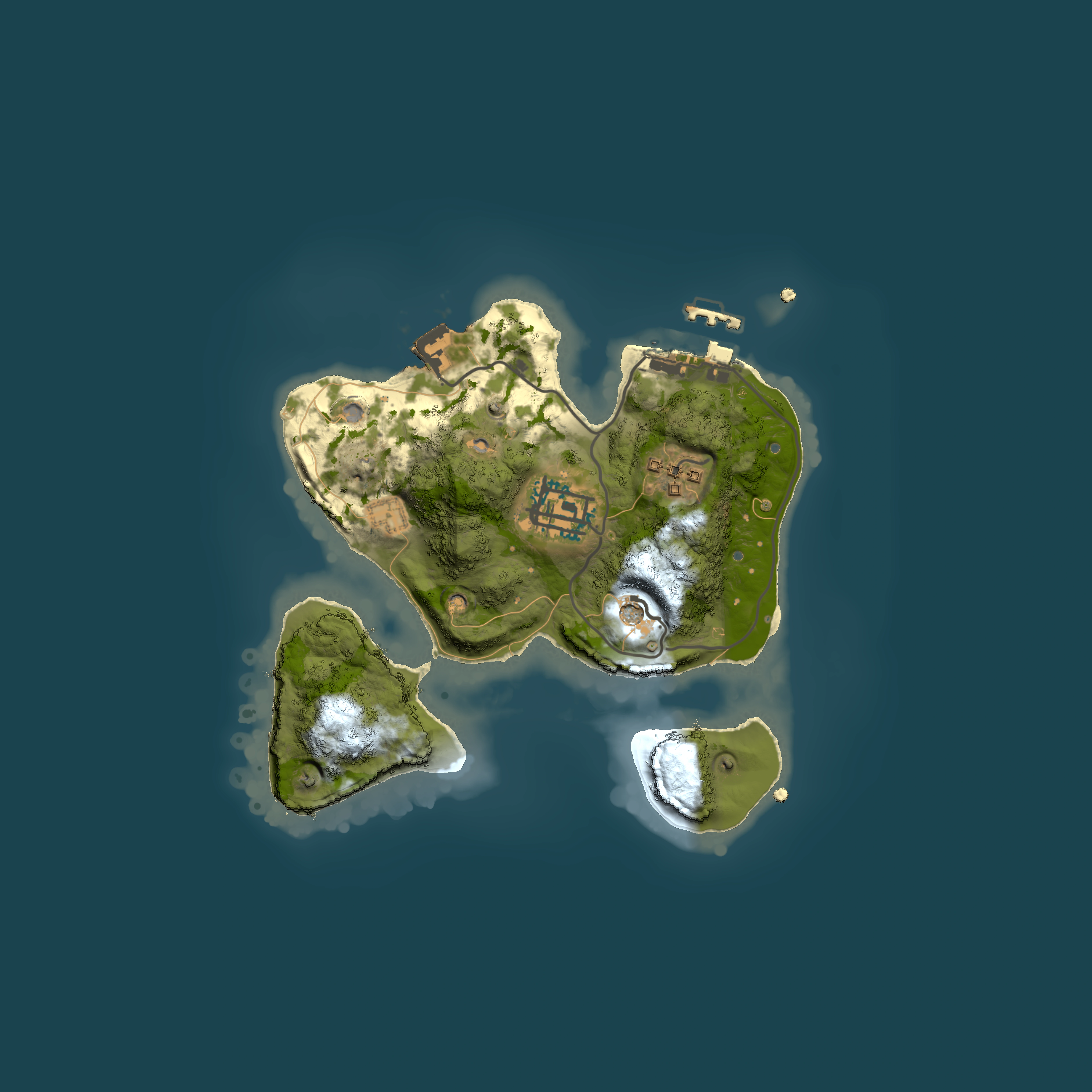 Full top-down render of Rust map seed 2041967098, 2000x2000m