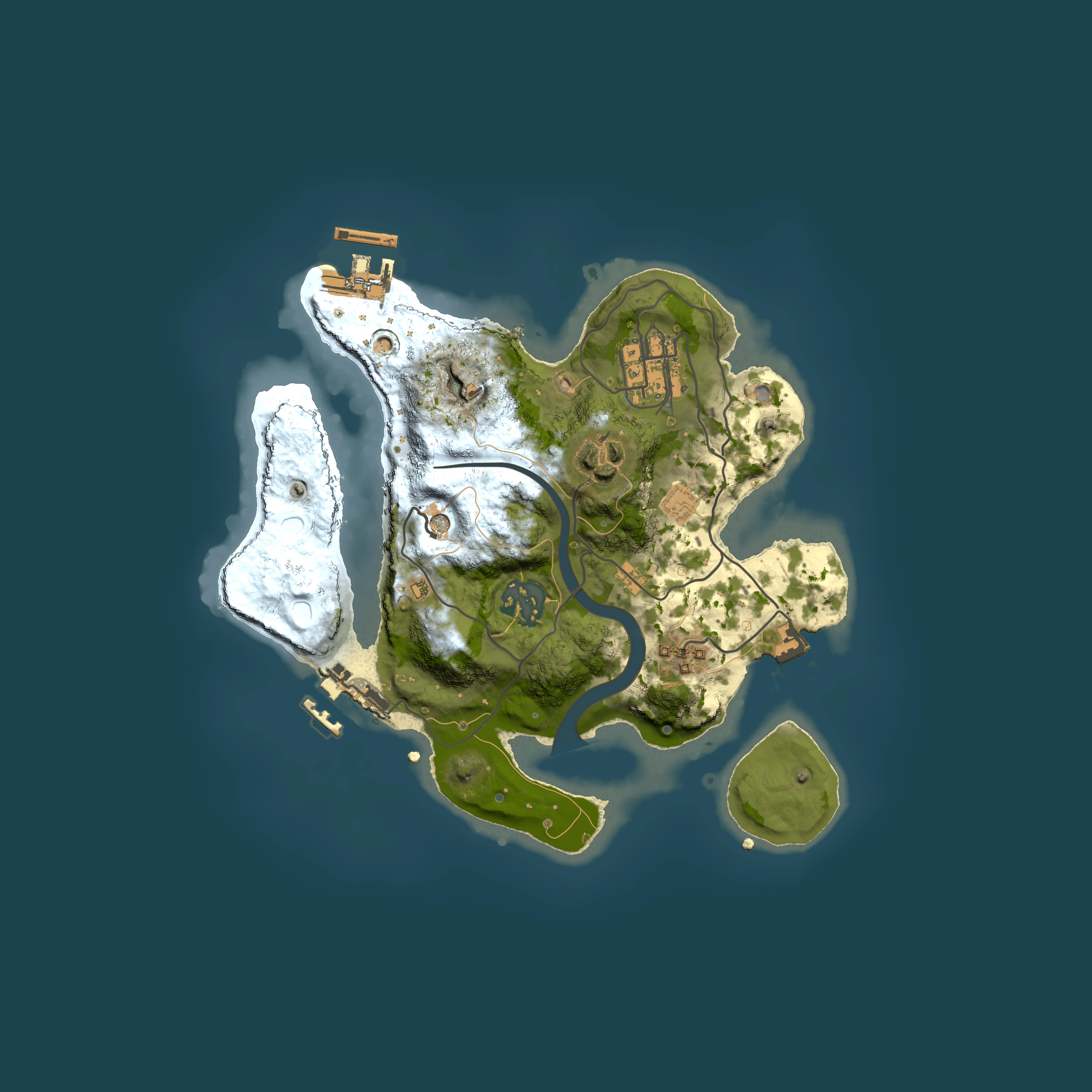 Full top-down render of Rust map seed 724838039, 2500x2500m