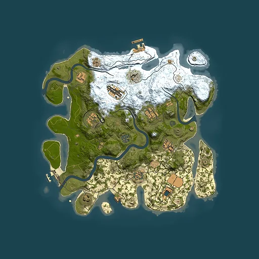 Rust map seed 886231031, 3500x3500m top-down preview