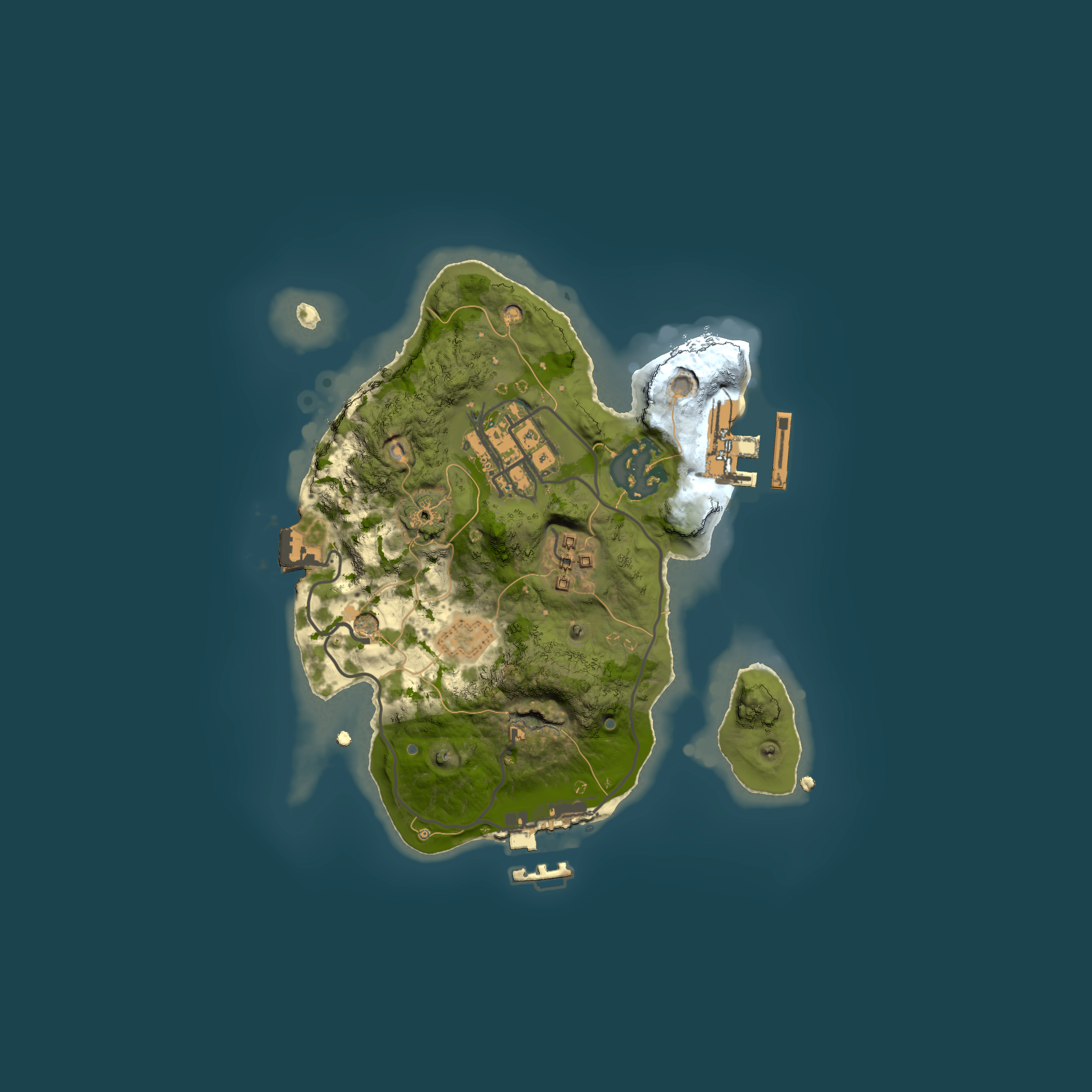 Full top-down render of Rust map seed 581817751, 2000x2000m