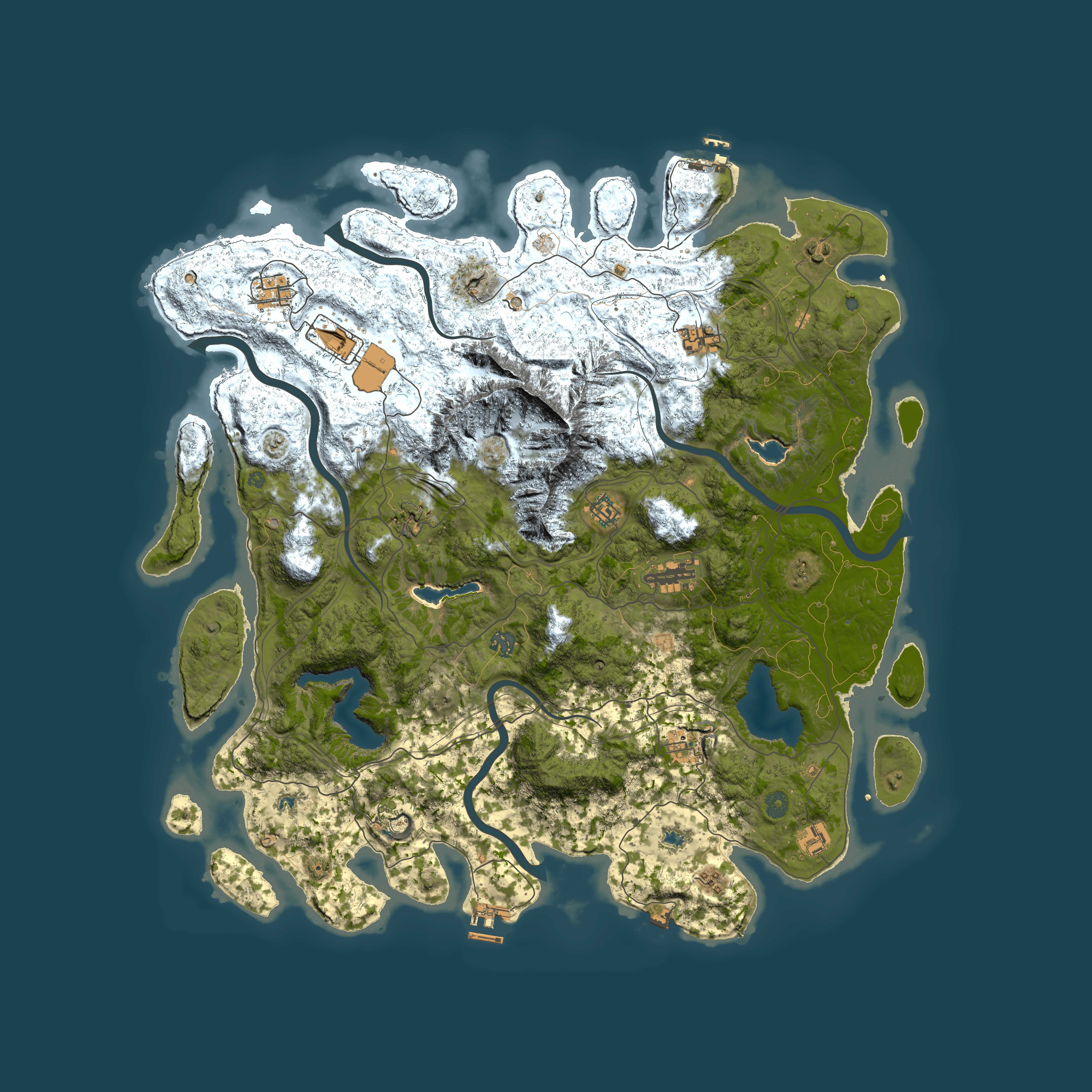 Full top-down render of Rust map seed 640653815, 5000x5000m