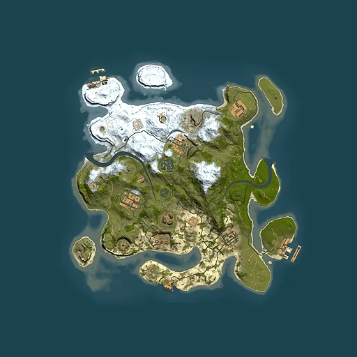Rust map seed 1894512607, 3000x3000m top-down preview