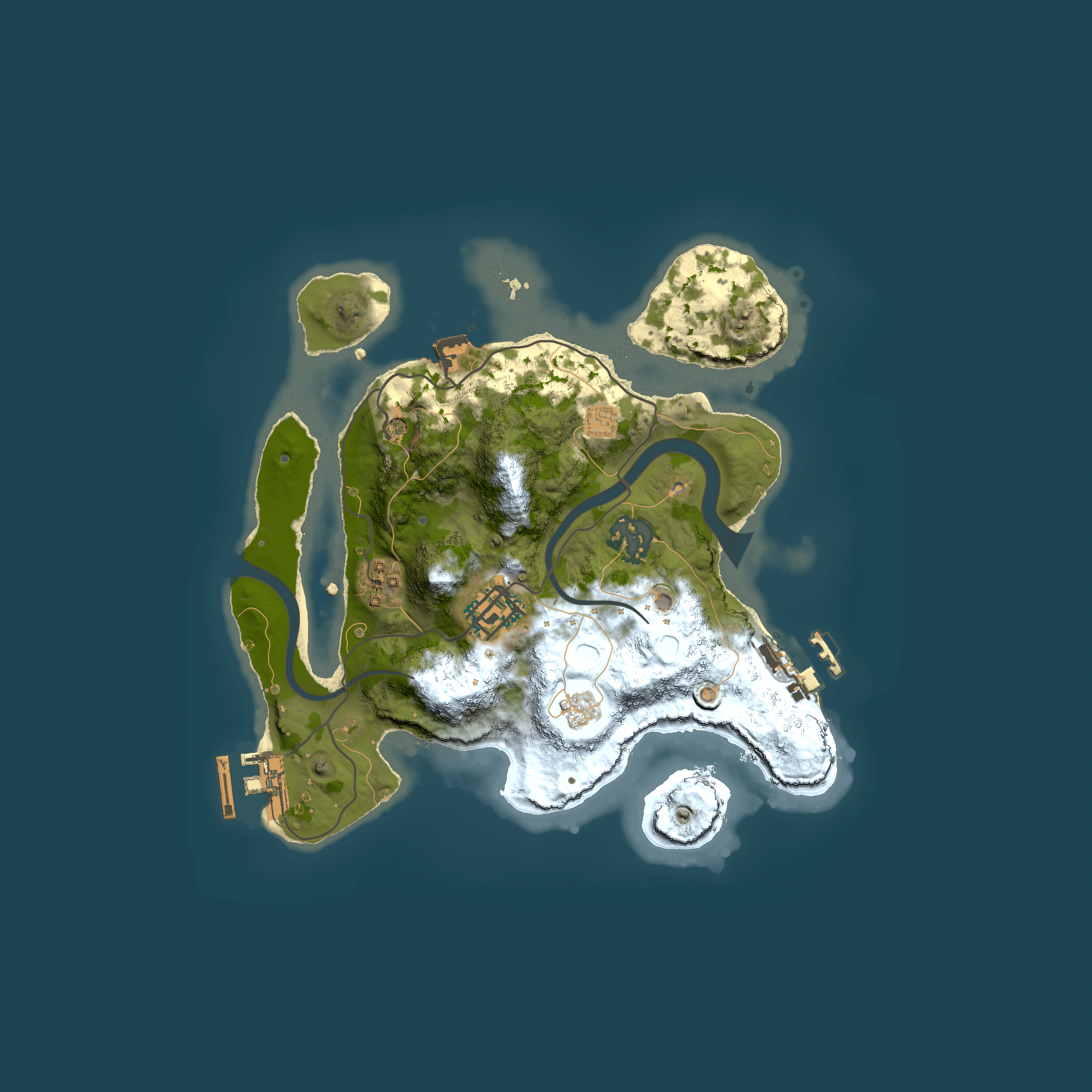 Full top-down render of Rust map seed 1003196753, 2500x2500m