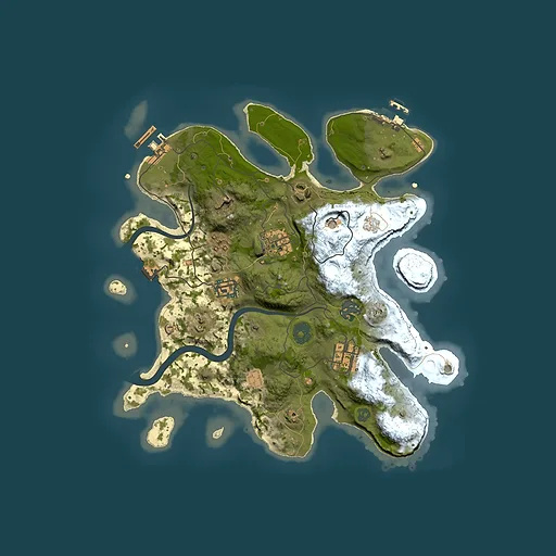 Rust map seed 1765940453, 3000x3000m top-down preview