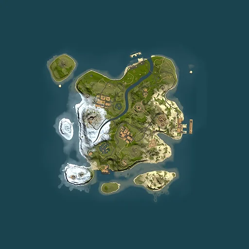 Rust map seed 2091114902, 2500x2500m top-down preview
