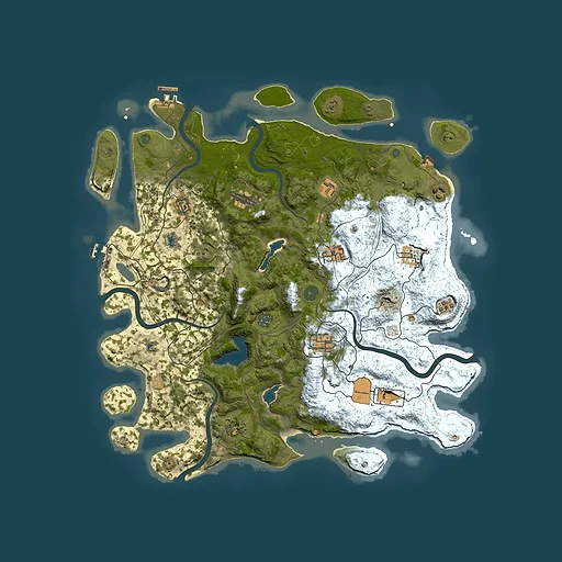 Rust map seed 30139418, 4500x4500m top-down preview