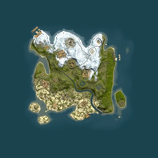 Rust map seed 1124184022, 3000x3000m top-down preview