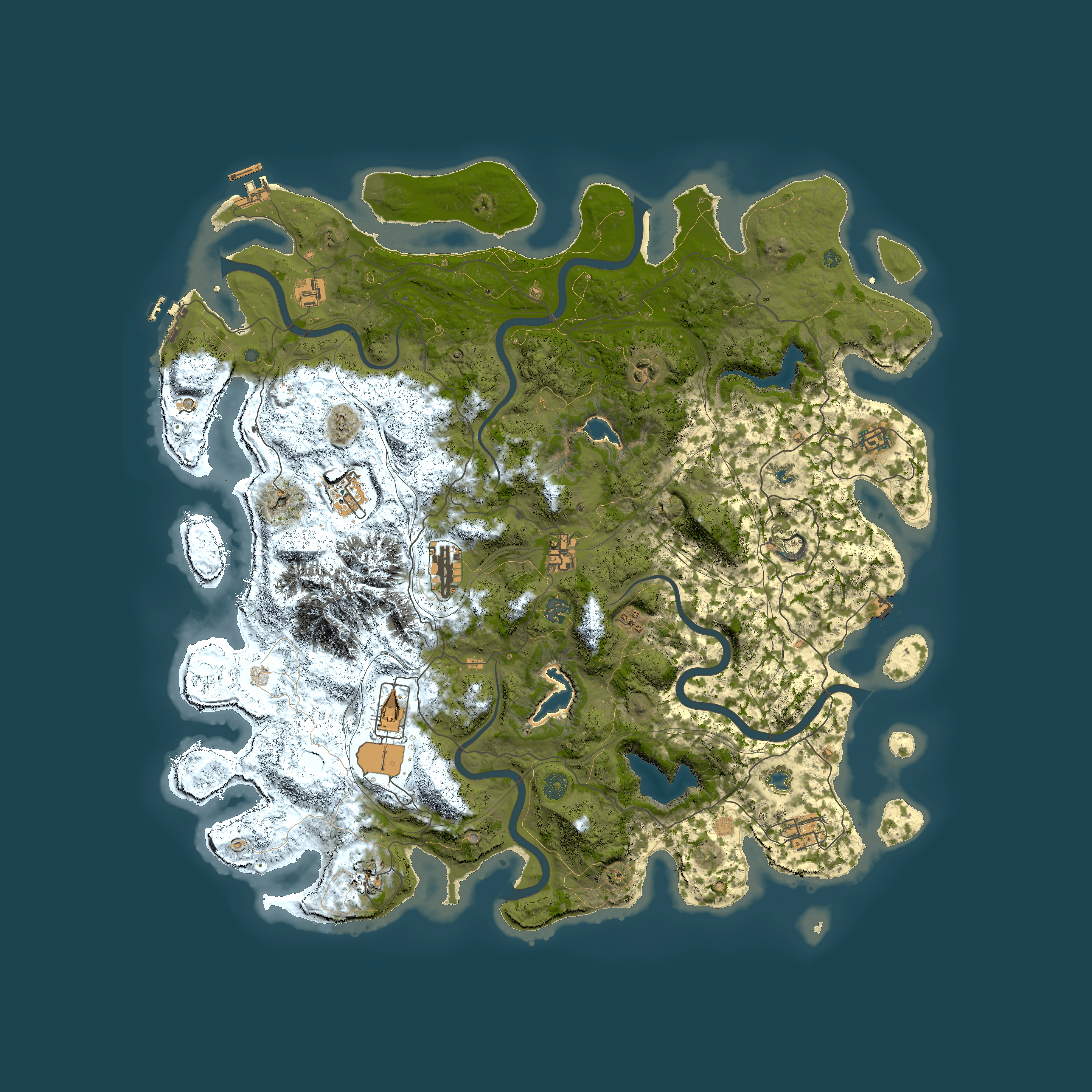 Full top-down render of Rust map seed 1251700028, 5000x5000m