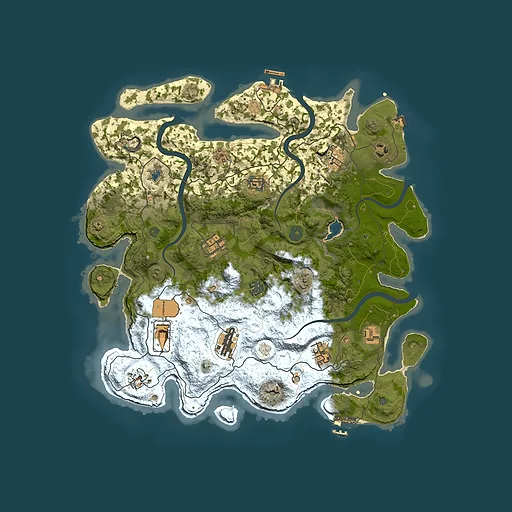 Rust map seed 1419514772, 4000x4000m top-down preview