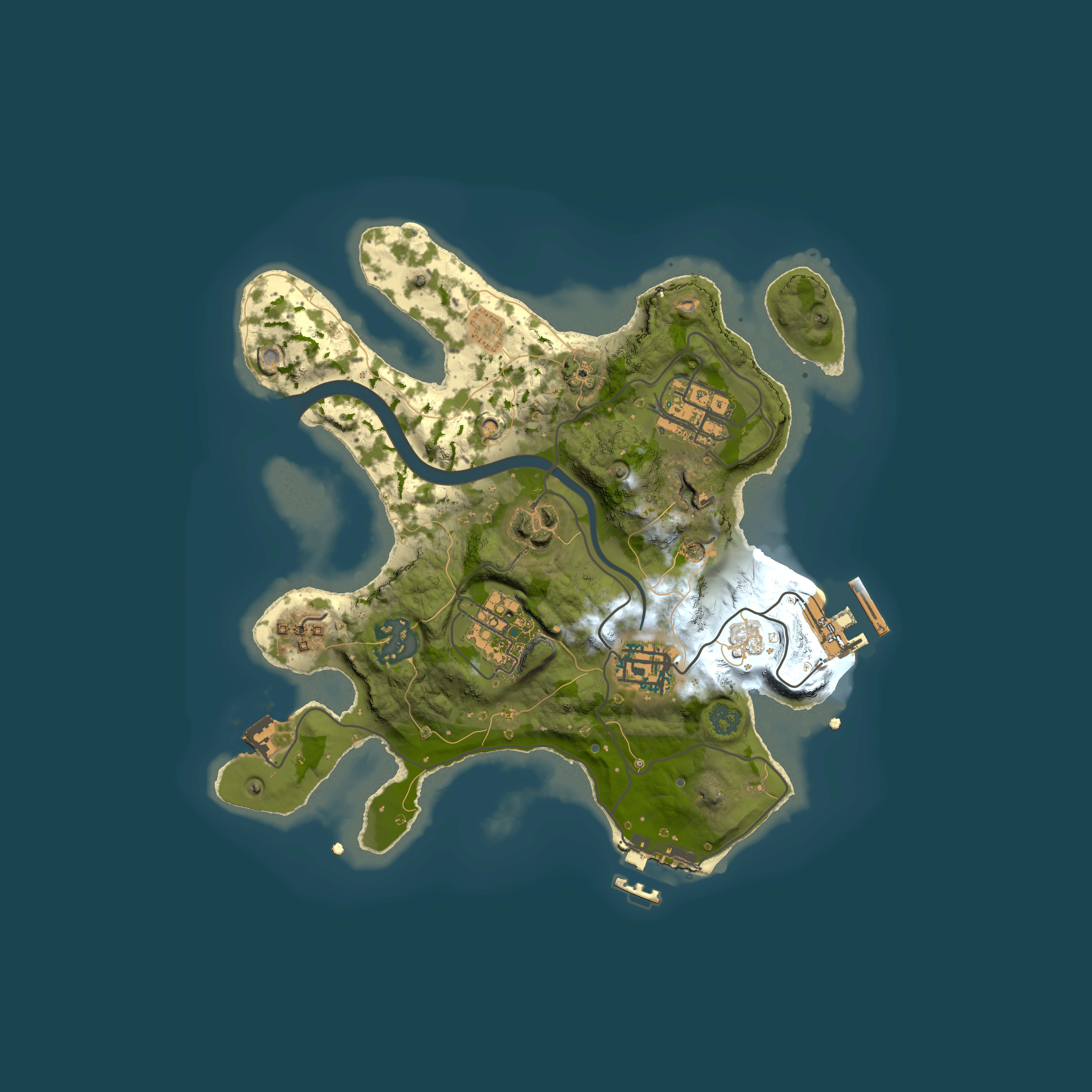 Full top-down render of Rust map seed 1973391469, 2500x2500m