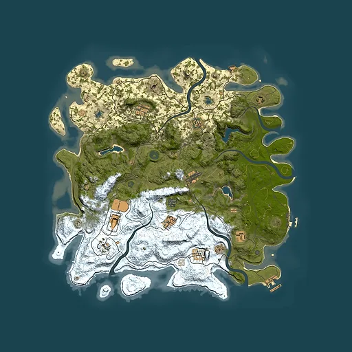 Rust map seed 1371714720, 4500x4500m top-down preview