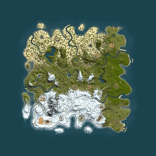 Rust map seed 714110501, 5000x5000m top-down preview