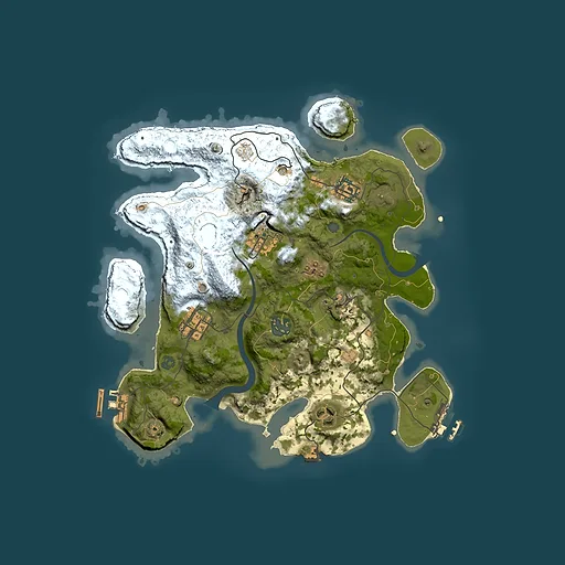 Rust map seed 18886637, 3000x3000m top-down preview