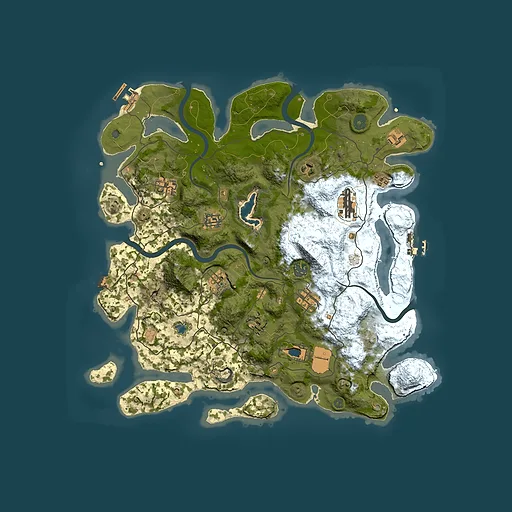 Rust map seed 1135340088, 4000x4000m top-down preview