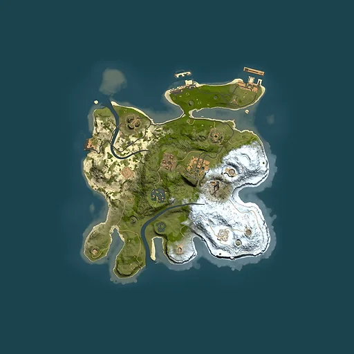Rust map seed 135867445, 2500x2500m top-down preview