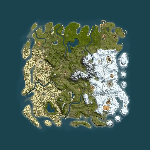 Rust map seed 1720919152, 5000x5000m top-down preview