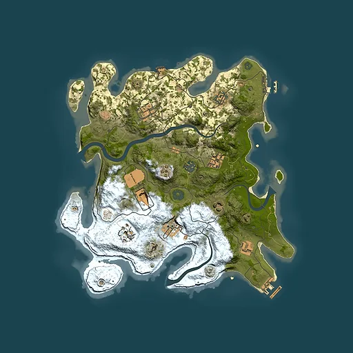 Rust map seed 697590168, 3500x3500m top-down preview