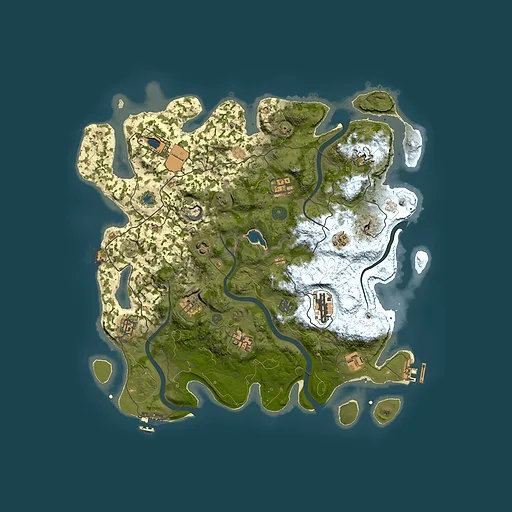 Rust map seed 98279727, 4000x4000m top-down preview