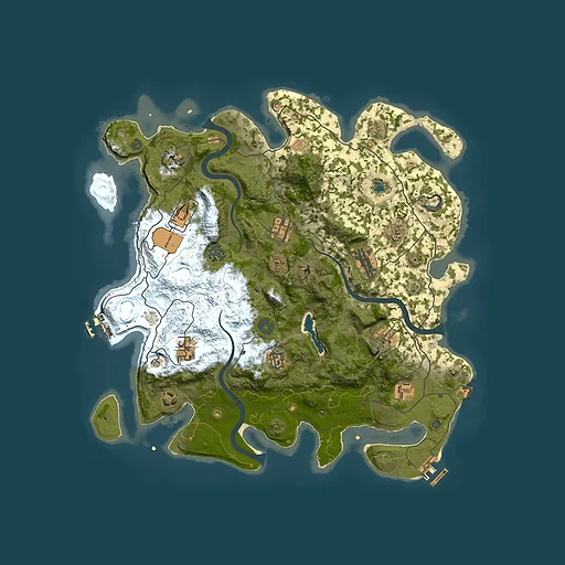 Rust map seed 746789840, 4000x4000m top-down preview