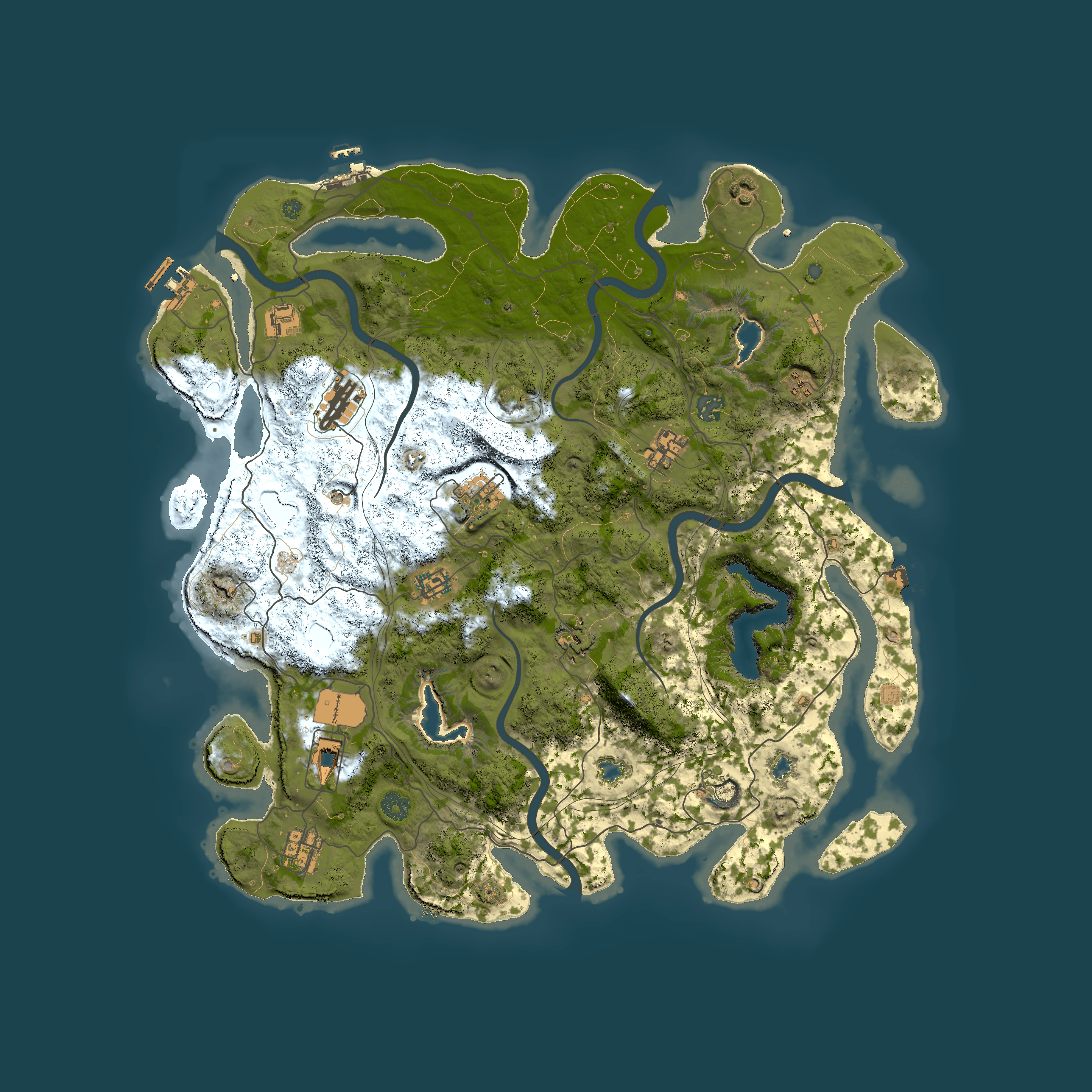 Full top-down render of Rust map seed 924436127, 4500x4500m