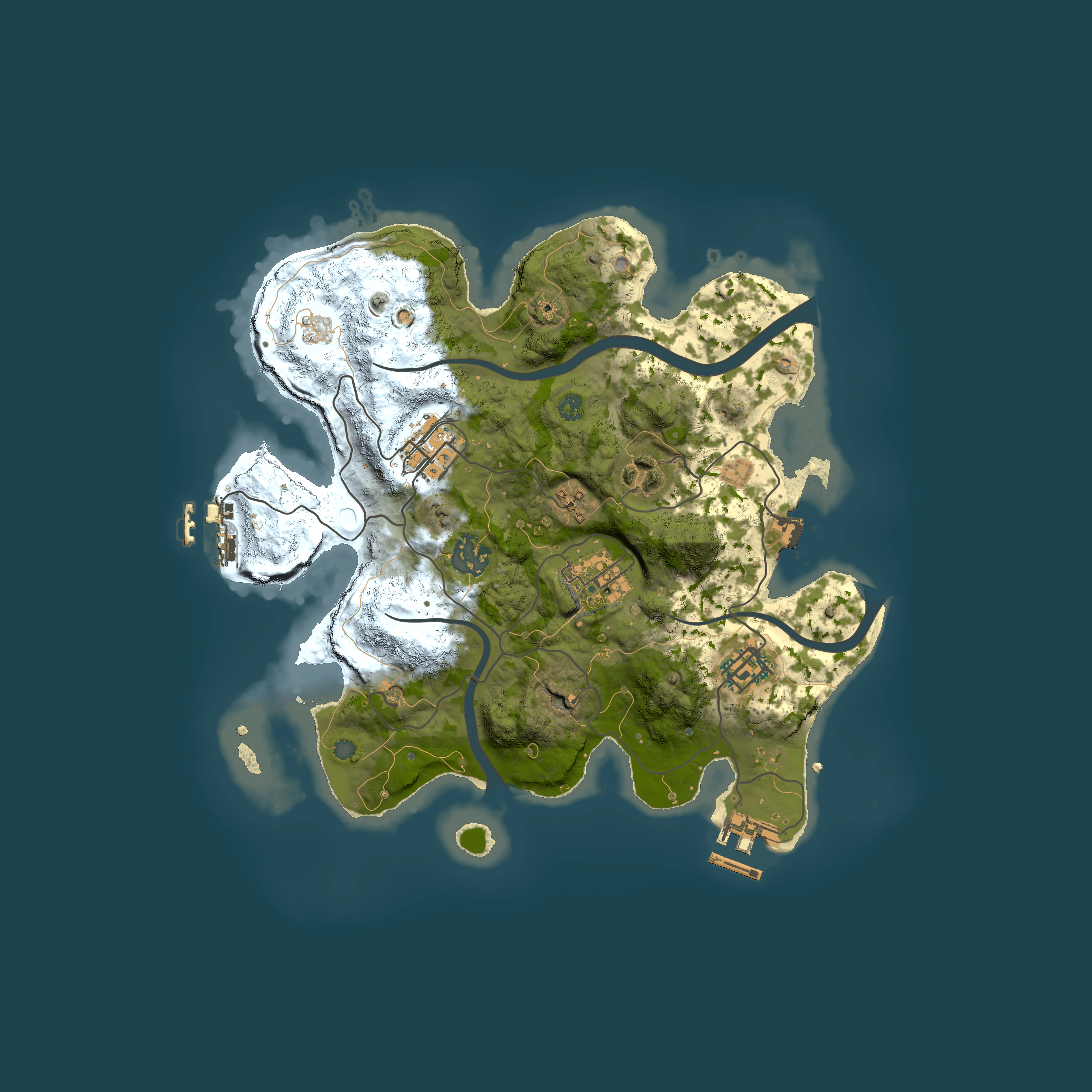 Full top-down render of Rust map seed 570456759, 3000x3000m
