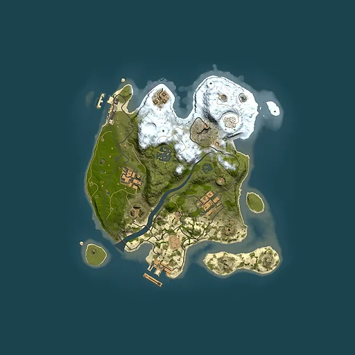 Rust map seed 107571036, 2500x2500m top-down preview