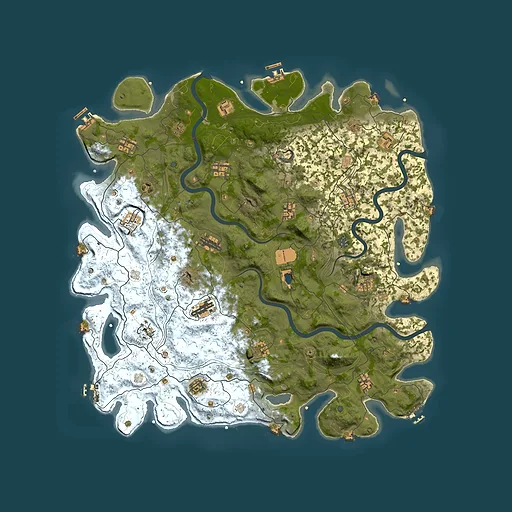 Rust map seed 1841927319, 4999x4999m top-down preview