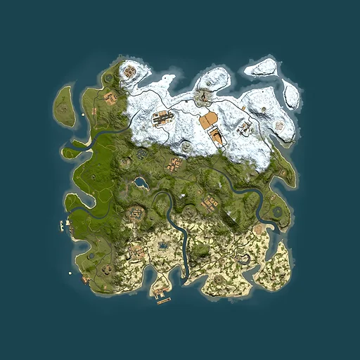 Rust map seed 580171779, 4000x4000m top-down preview