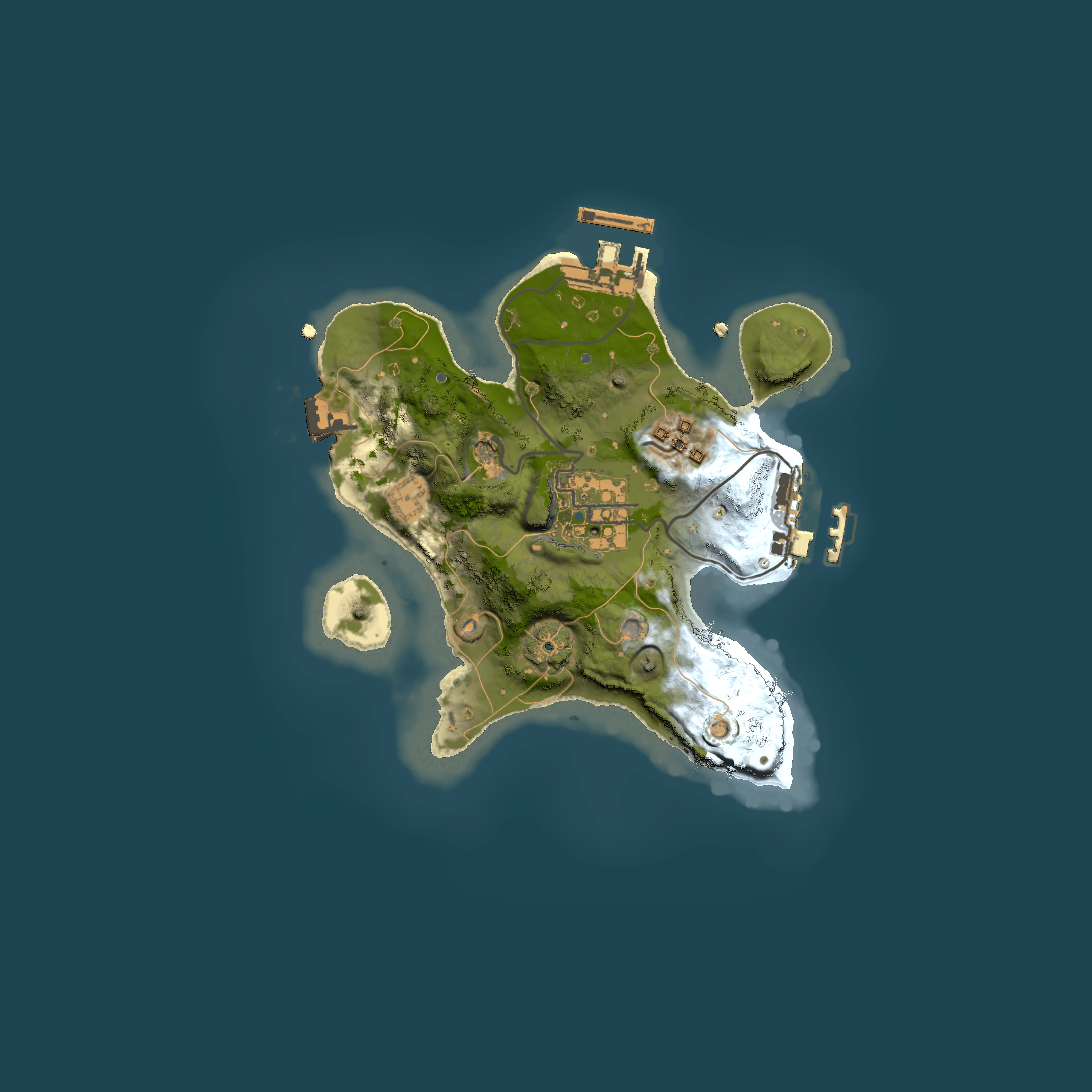Full top-down render of Rust map seed 1172892917, 2000x2000m