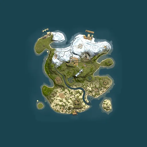 Rust map seed 1890809335, 2500x2500m top-down preview